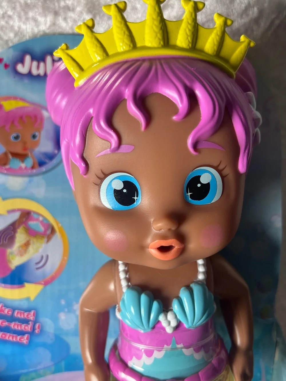 Shimmer Mermaid Doll - Pink & Yellow Julie